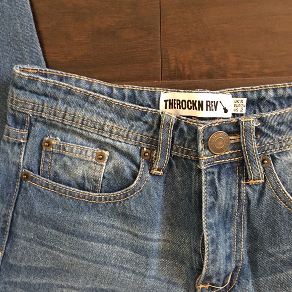 The Rockn Rev High waisted distressed jeans - Picture 2 of 4